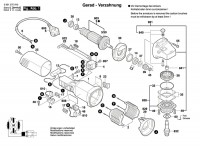 Bosch 0 601 375 0VK GWS 600 Angle Grinder 110 V / GB Spare Parts GWS600